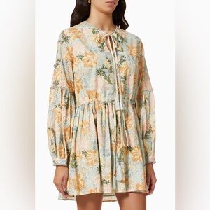 We Are Kindred Anita Mini Dress in Broderie Anglaise Cotton Sz 8‎